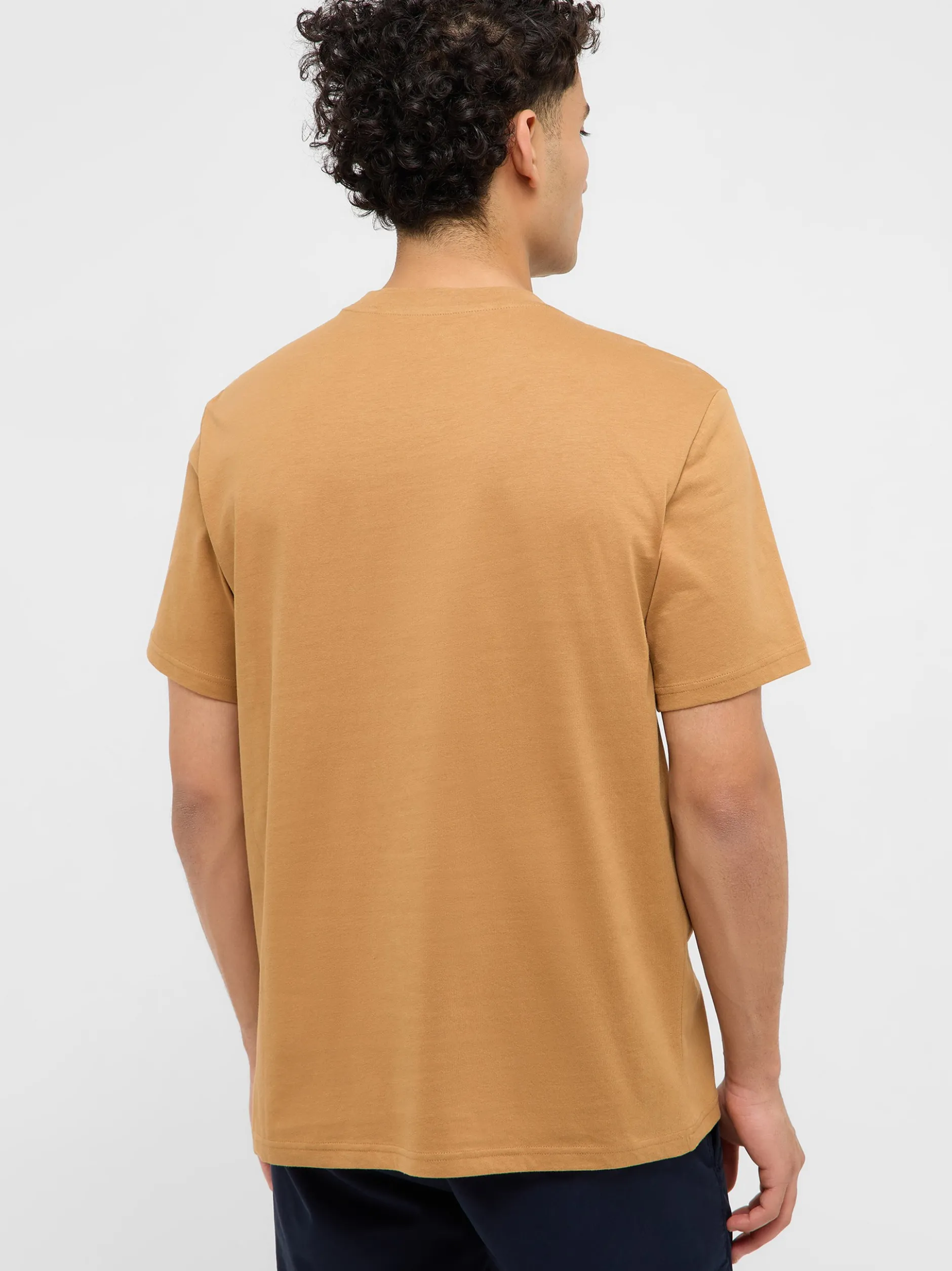 Mustang Herren T-Shirt in braun - Ausschnitt: Rundhals