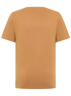 Mustang Herren T-Shirt in camel - Ausschnitt: Rundhals