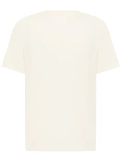 Mustang Herren T-Shirt in ecru - Ausschnitt: Rundhals