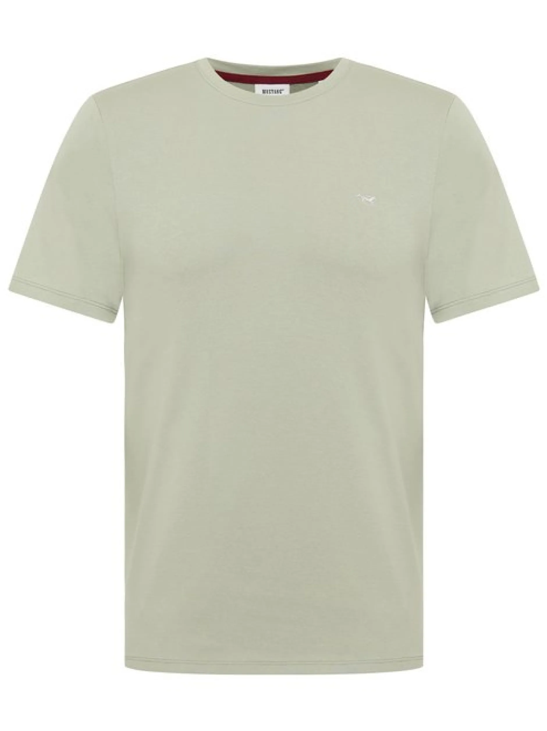 Mustang Herren T-Shirt in grün - Ausschnitt: Rundhals