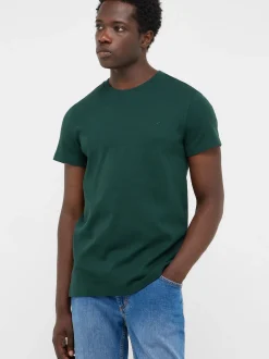 Mustang Herren T-Shirt in grün - Ausschnitt: Rundhals