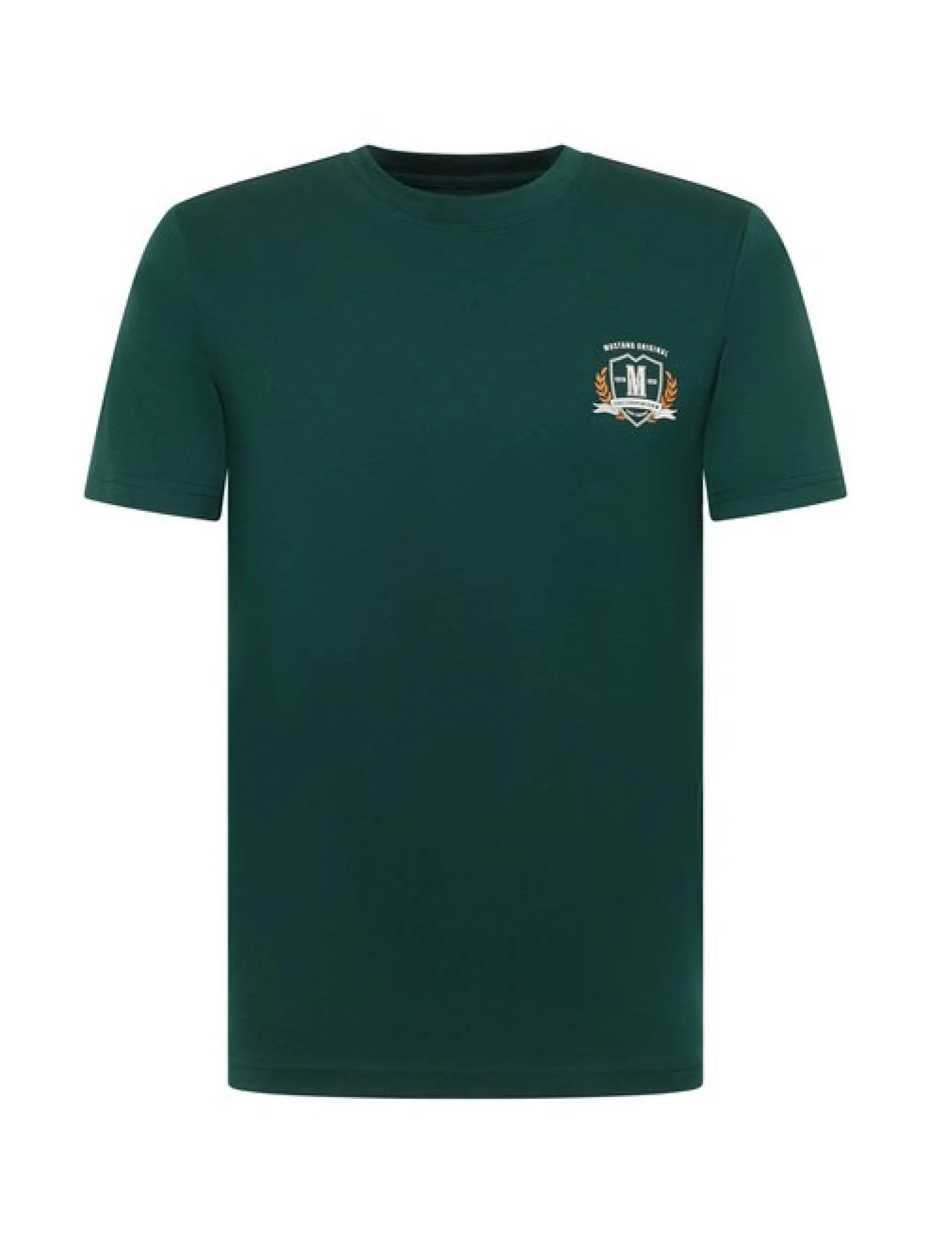 Mustang Herren T-Shirt in grün - Ausschnitt: Rundhals