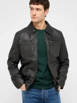 Mustang Herren T-Shirt in grün - Ausschnitt: Rundhals