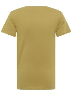 Mustang Herren T-Shirt in grün - Ärmel: Halbarm