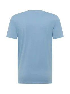 Mustang Herren T-Shirt in hellblau - Ärmel: Halbarm