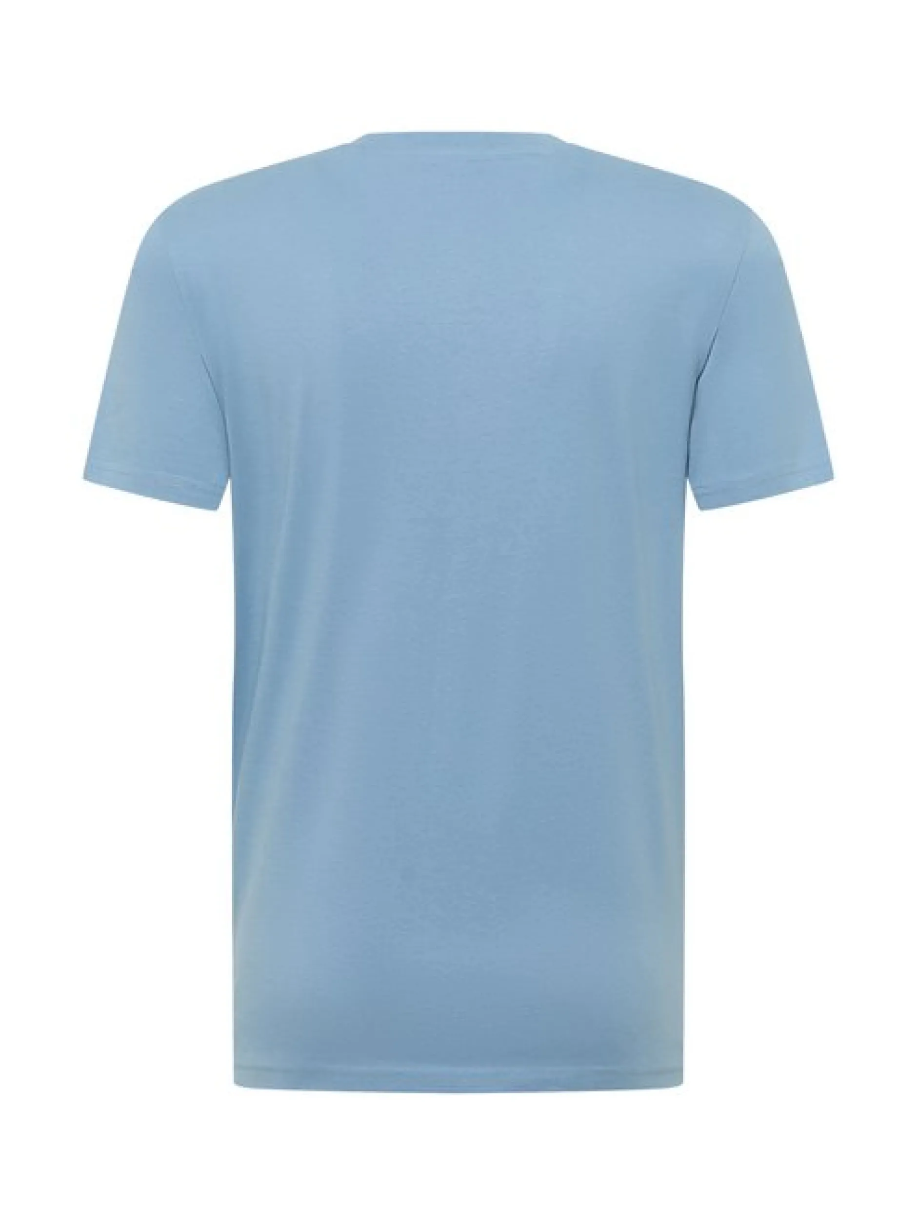 Mustang Herren T-Shirt in hellblau - Ärmel: Halbarm