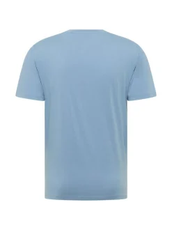 Mustang Herren T-Shirt in hellblau - Ärmel: Halbarm