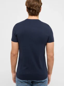 Mustang Herren T-Shirt in marine - Ausschnitt: Rundhals