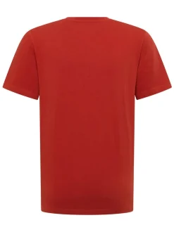 Mustang Herren T-Shirt in rot - Ausschnitt: Rundhals