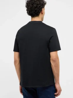 Mustang Herren T-Shirt in schwarz - Ausschnitt: Rundhals