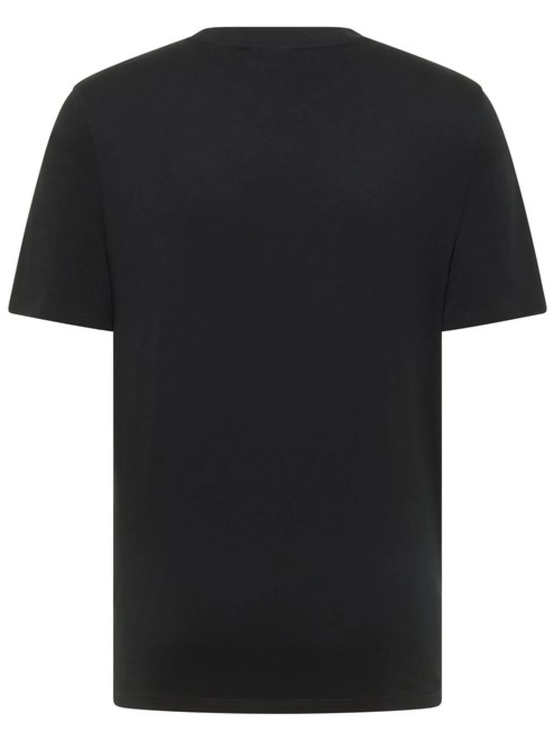 Mustang Herren T-Shirt in schwarz - Ausschnitt: Rundhals