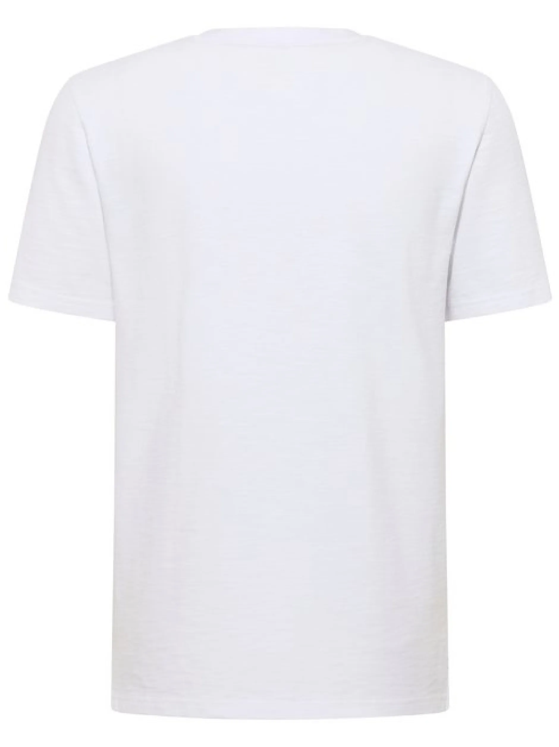 Mustang Herren T-Shirt in weiß - Ausschnitt: Henley