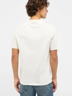 Mustang Herren T-Shirt in weiß - Ausschnitt: Rundhals