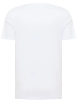 Mustang Herren T-Shirt in weiß - Ausschnitt: Rundhals