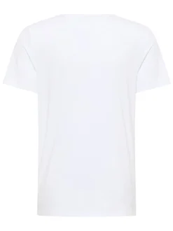 Mustang Herren T-Shirt in weiß - Ärmel: Halbarm