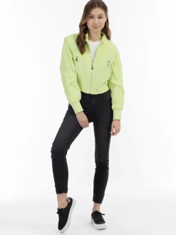 MyMo Damen Blousonjacke in limone