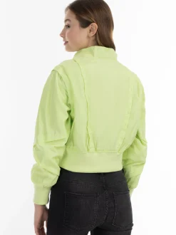 MyMo Damen Blousonjacke in limone