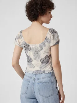 MyMo Damen Bluse in grau