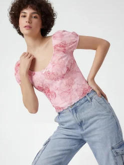 MyMo Damen Bluse in pink