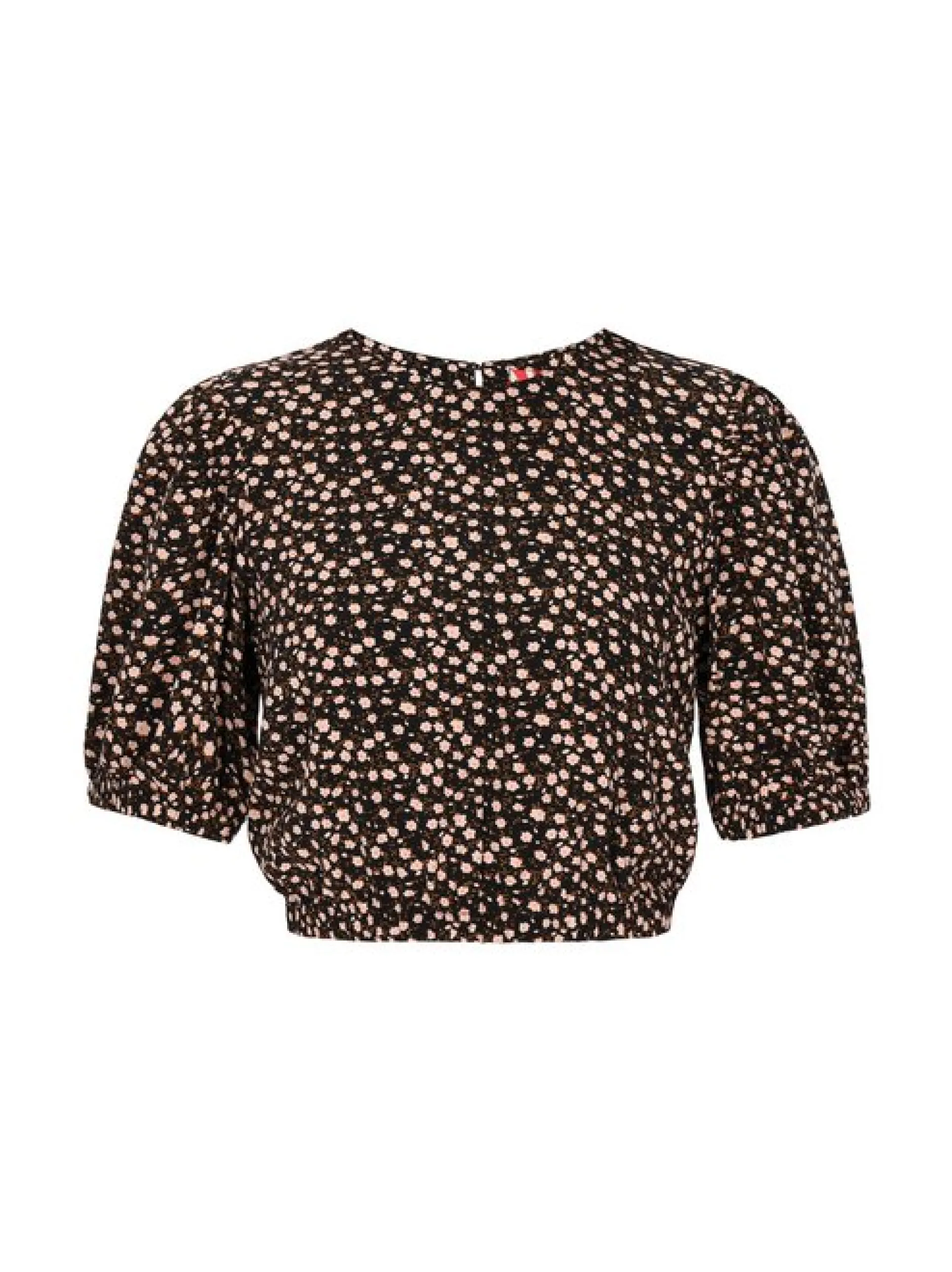 MyMo Damen Bluse in schwarz - Ausschnitt: Rundhals