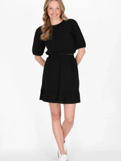 MyMo Damen Bluse in schwarz - Ausschnitt: Rundhals
