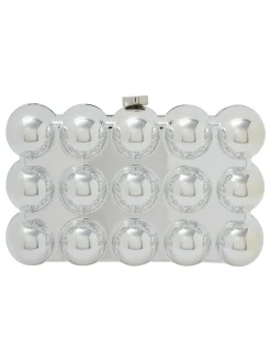 MyMo Damen Clutch in silber