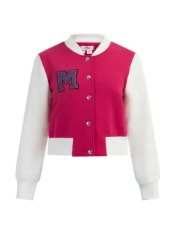 MyMo Damen Collegejacke in pink