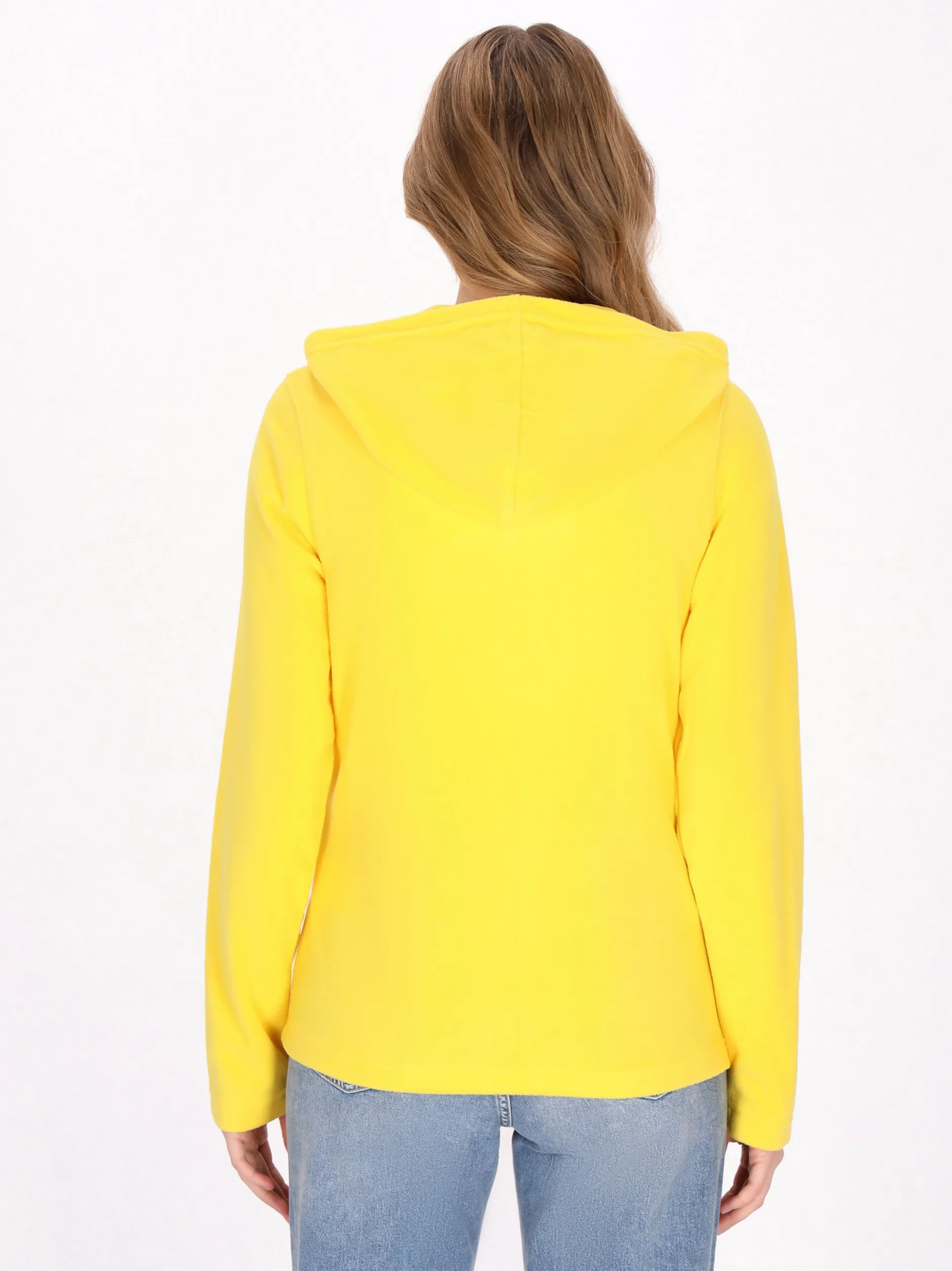 MyMo Damen Fleecejacke in gelb