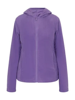 MyMo Damen Fleecejacke in lila