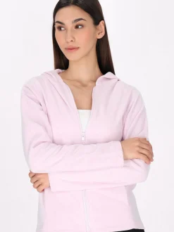 MyMo Damen Fleecejacke in lila