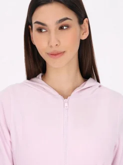 MyMo Damen Fleecejacke in lila