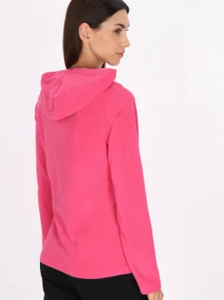 MyMo Damen Fleecejacke in pink