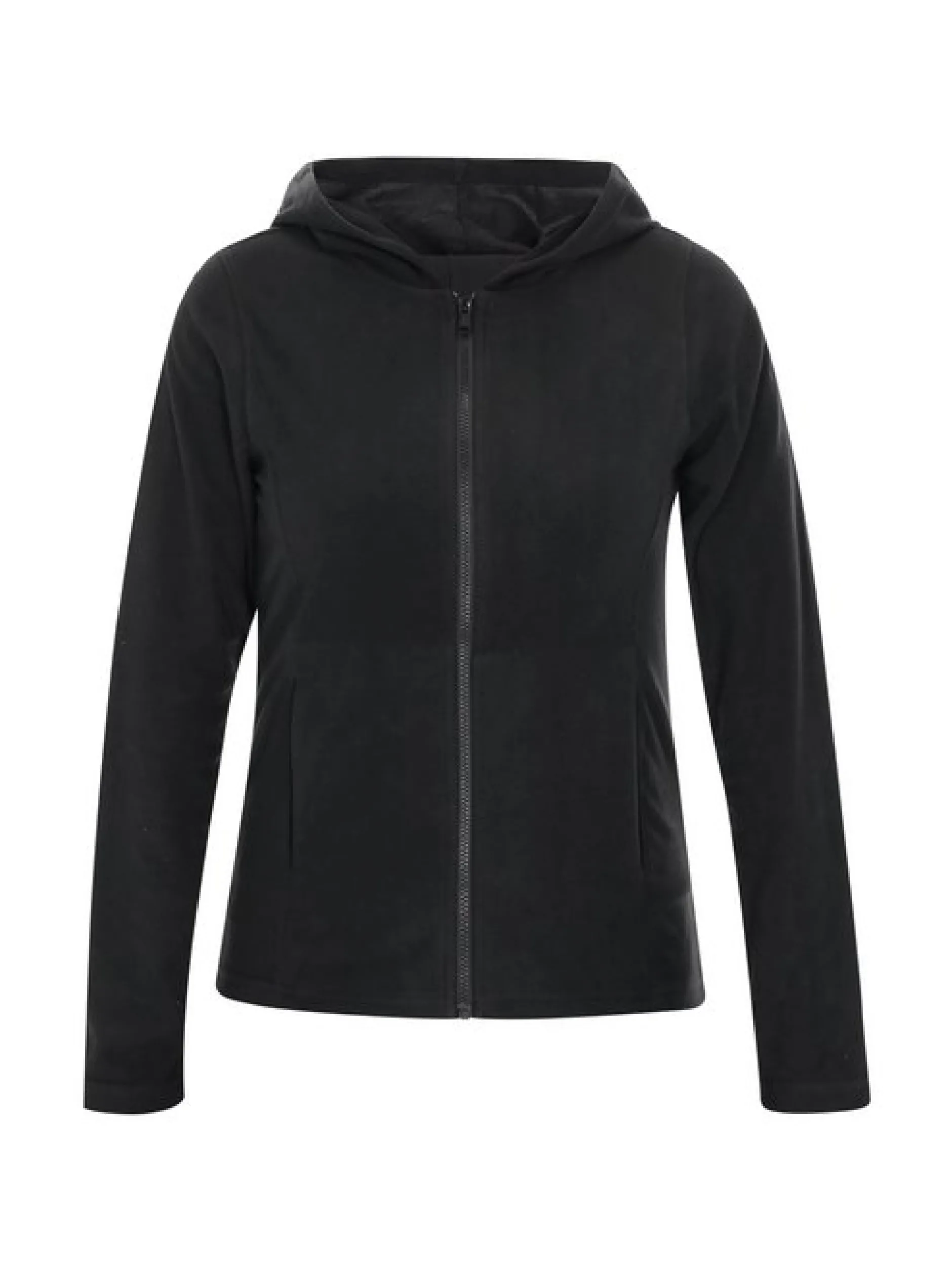 MyMo Damen Fleecejacke in schwarz
