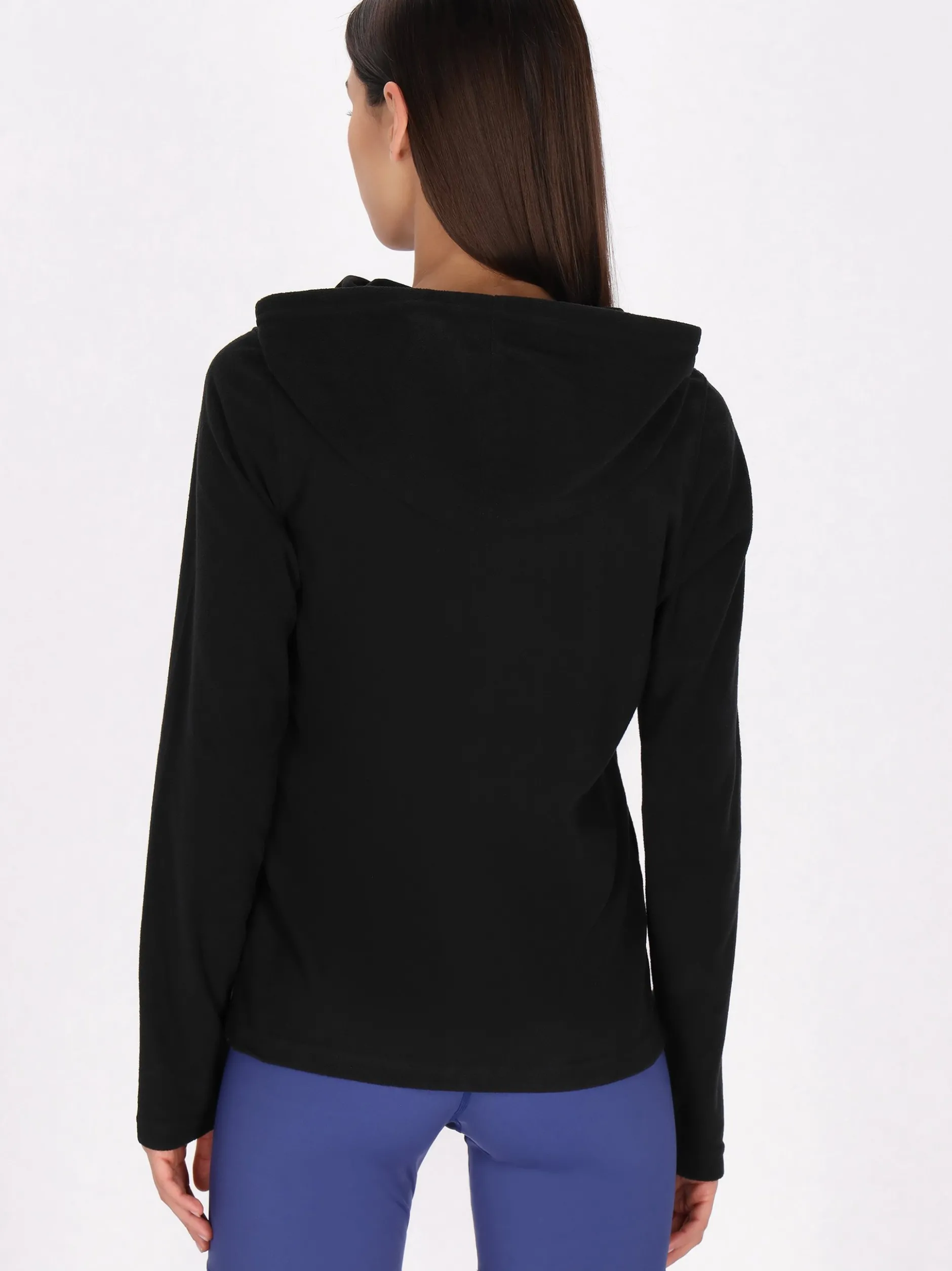 MyMo Damen Fleecejacke in schwarz
