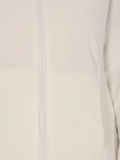 MyMo Damen Fleecejacke in weiß