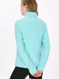 MyMo Damen Fleecepullover in türkis