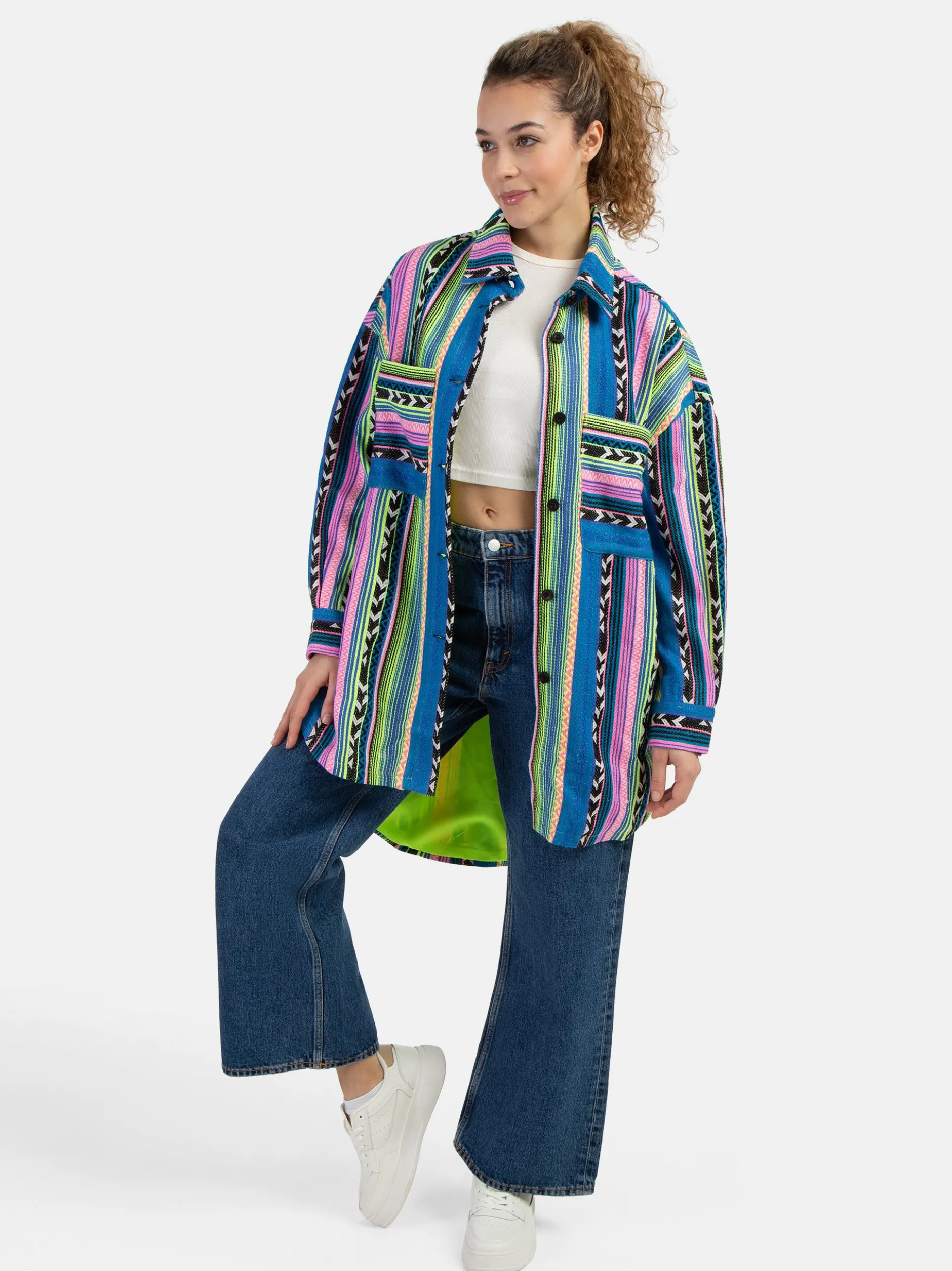 MyMo Damen Hemdjacke in grün