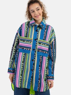 MyMo Damen Hemdjacke in grün