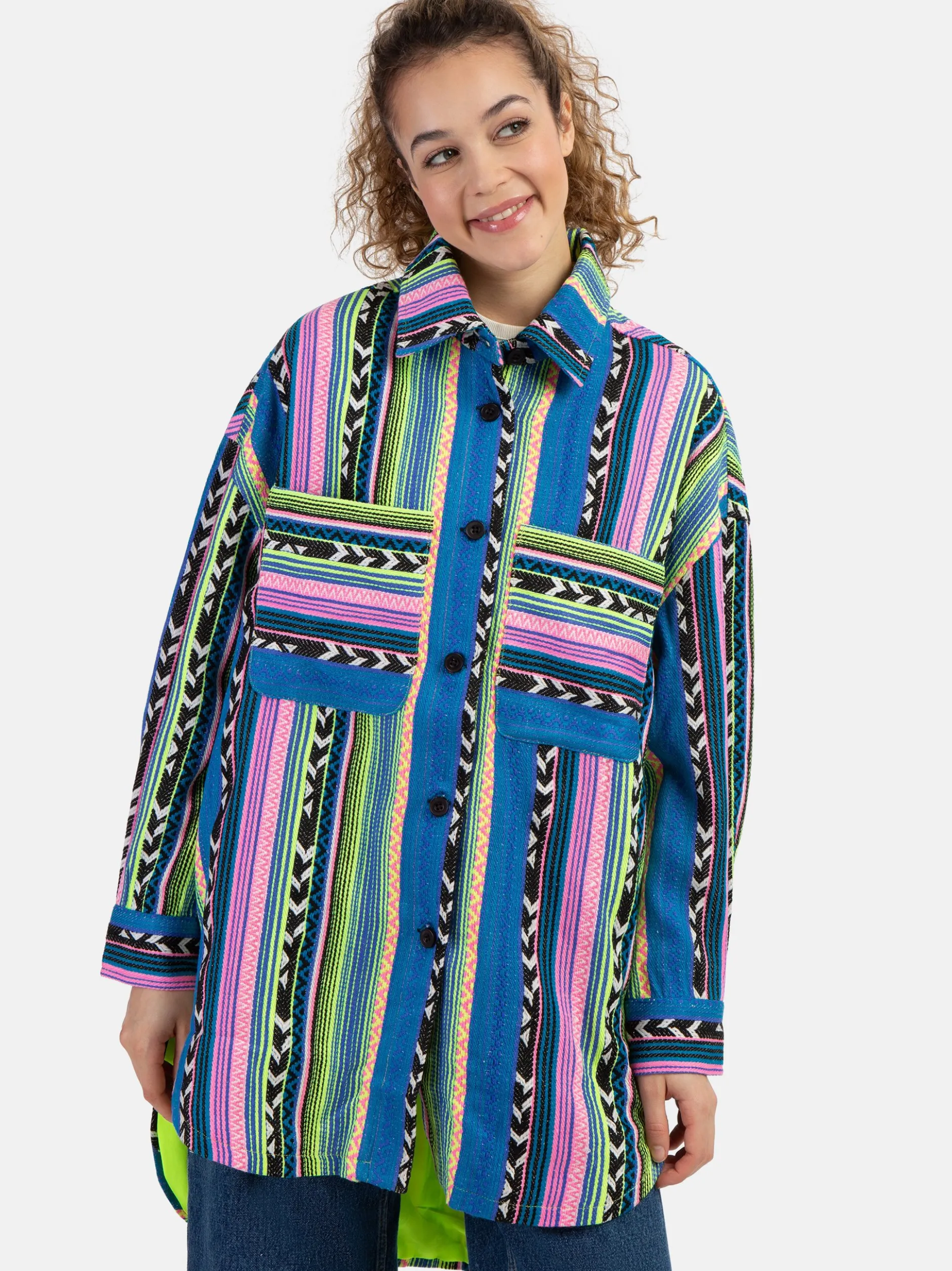 MyMo Damen Hemdjacke in grün