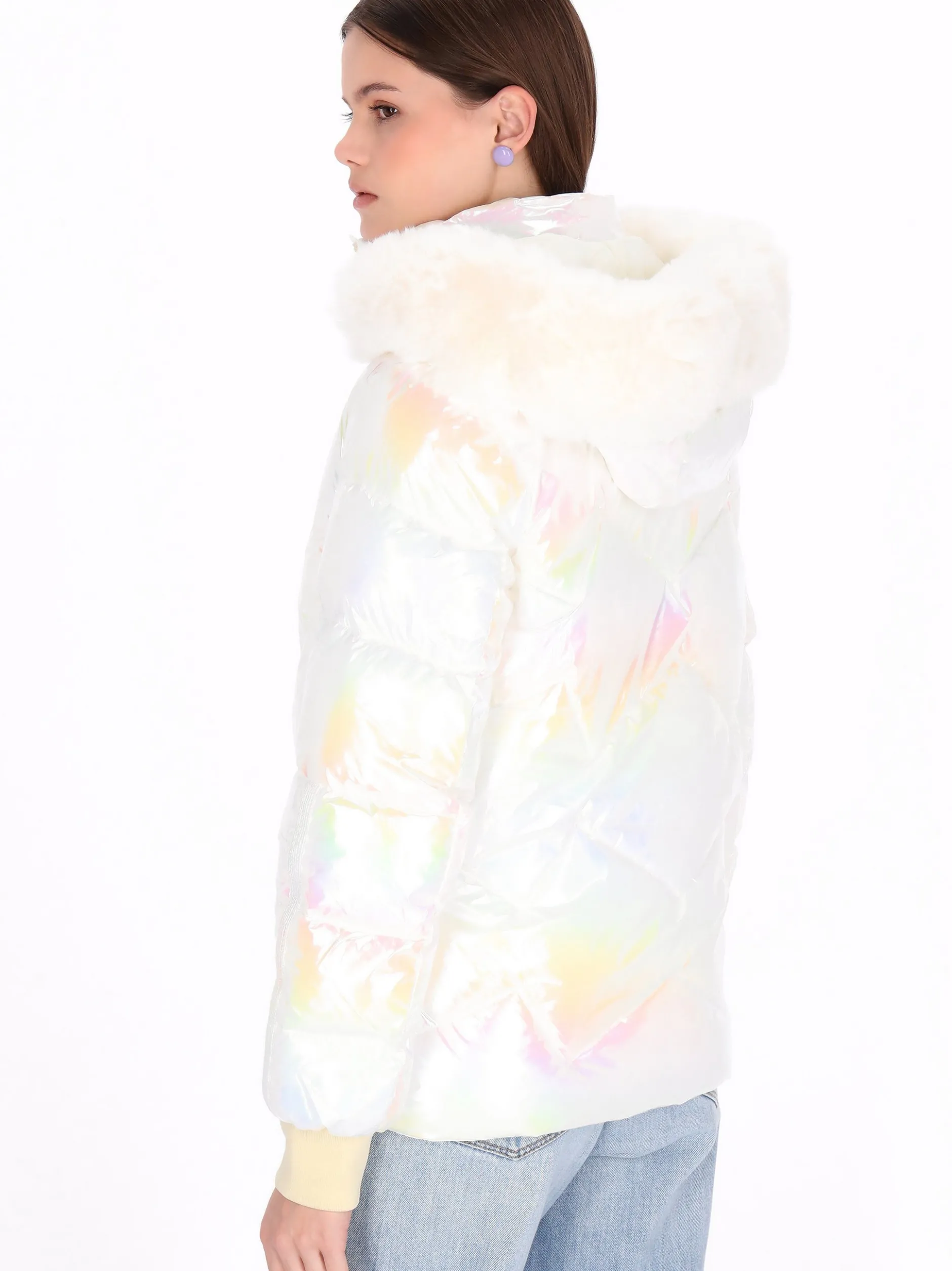 MyMo Damen Jacke in ecru