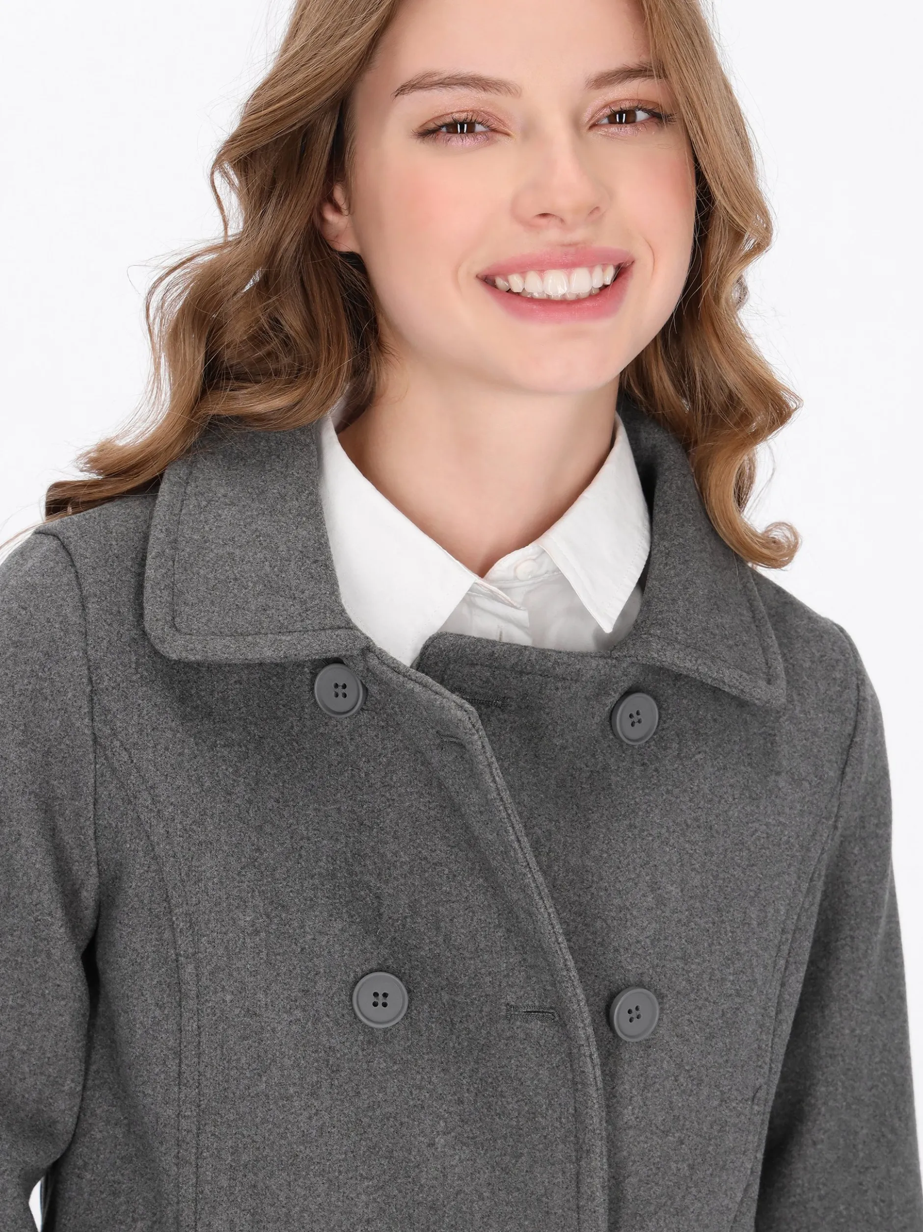 MyMo Damen Jacke in grau