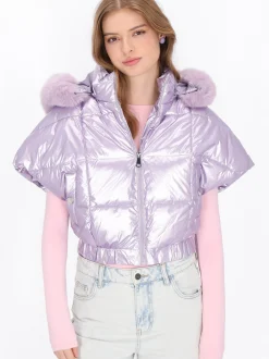 MyMo Damen Jacke in lila