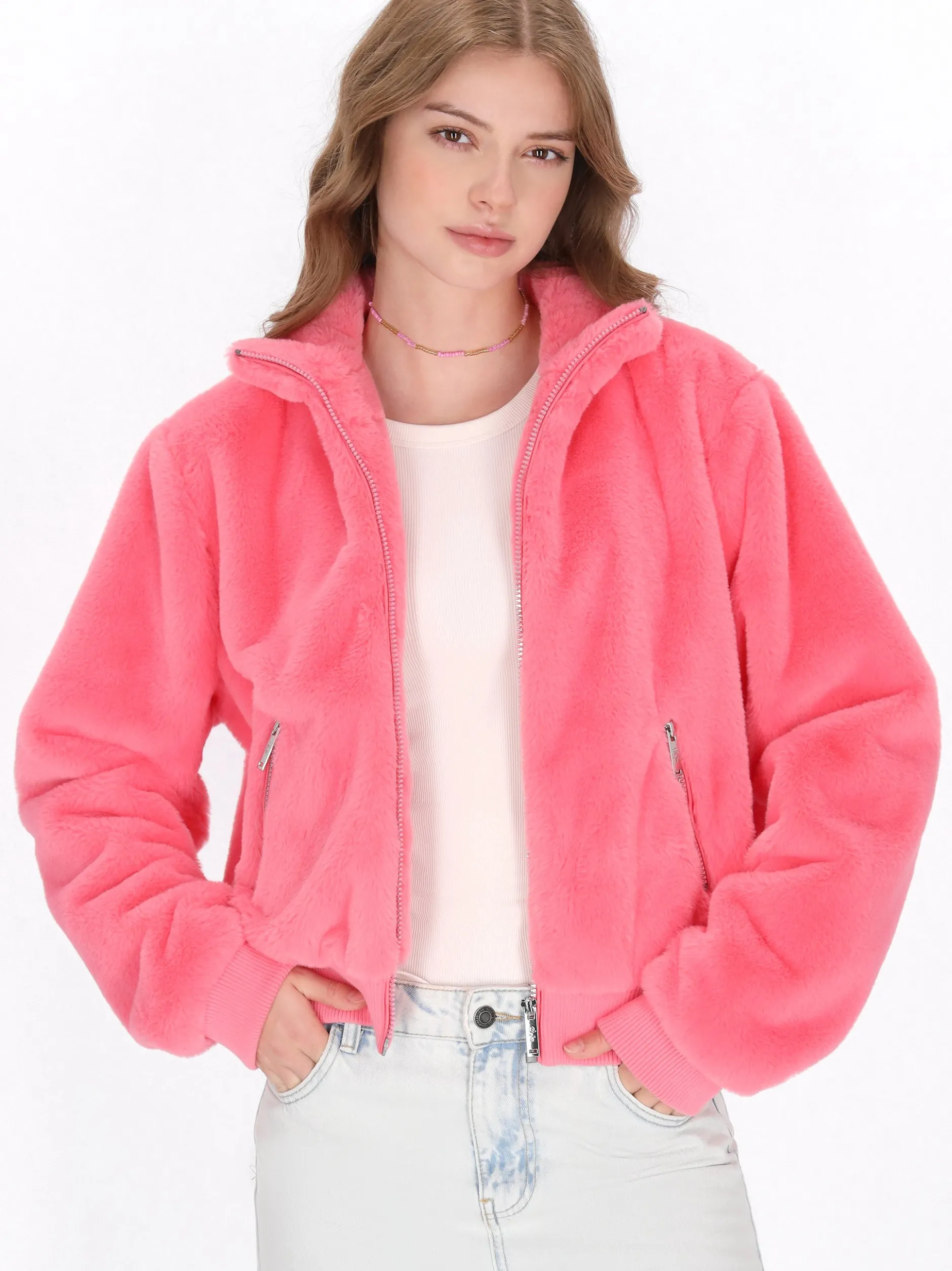 MyMo Damen Jacke in pink