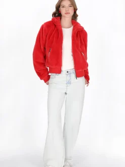 MyMo Damen Jacke in rot