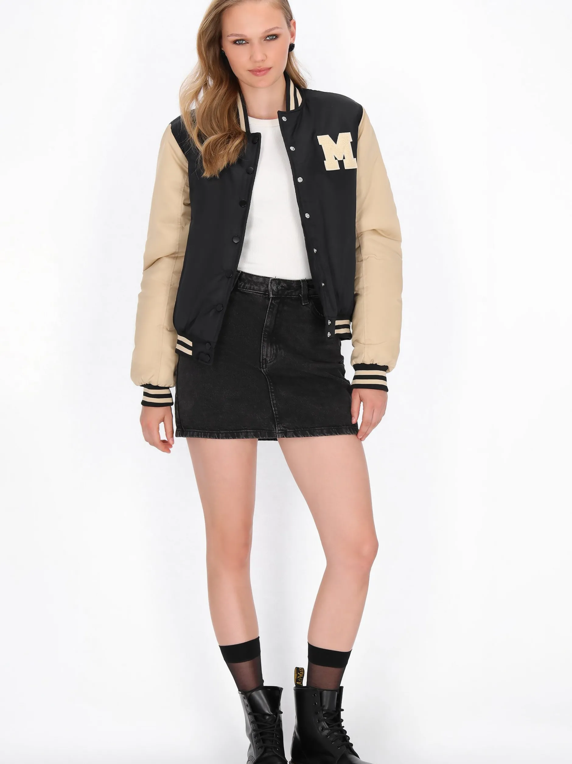 MyMo Damen Jacke in schwarz