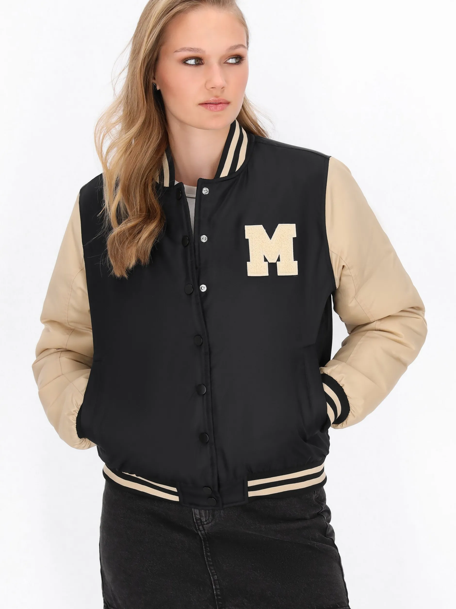 MyMo Damen Jacke in schwarz