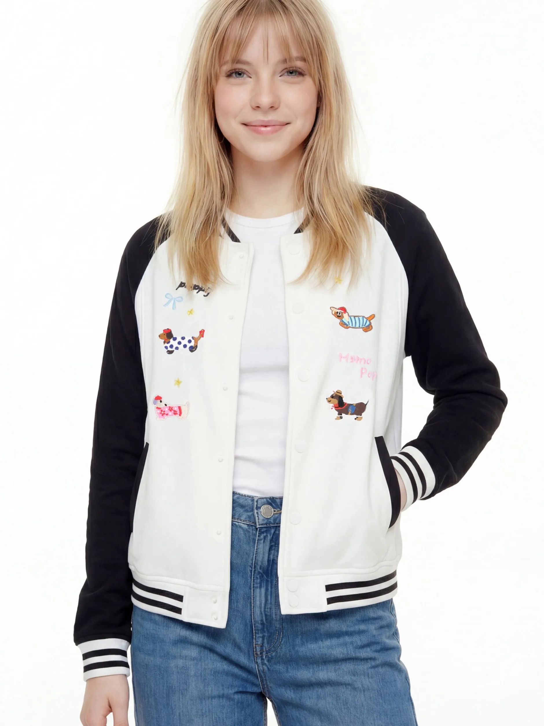 MyMo Damen Jacke in schwarz