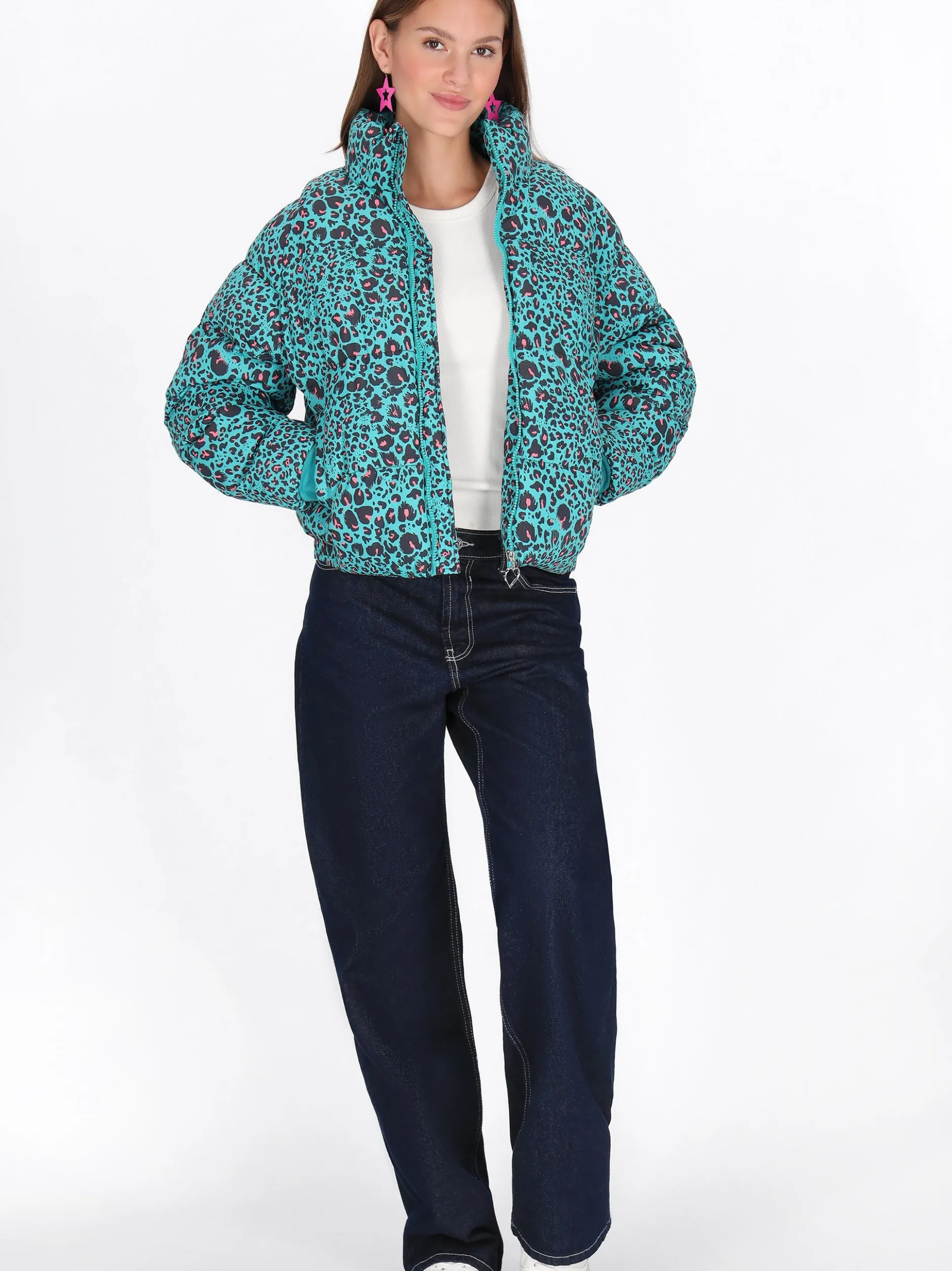 MyMo Damen Jacke in türkis