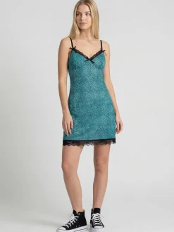 MyMo Damen Kleid in aqua - Länge: mittel