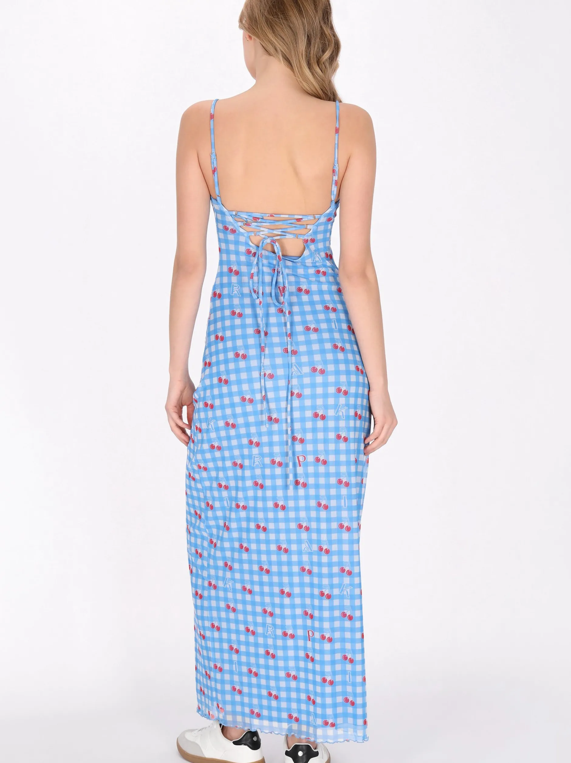 MyMo Damen Kleid in blau - Länge: mittel